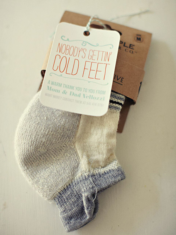 Winter Wedding Favors